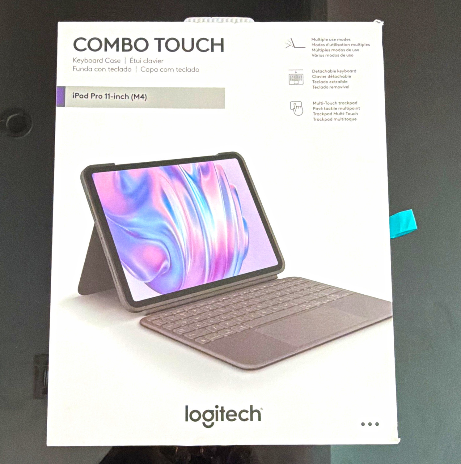 Logitech Combo Touch Gray Keyboard Folio w/ Touchpad for iPad Pro 11" (M4)