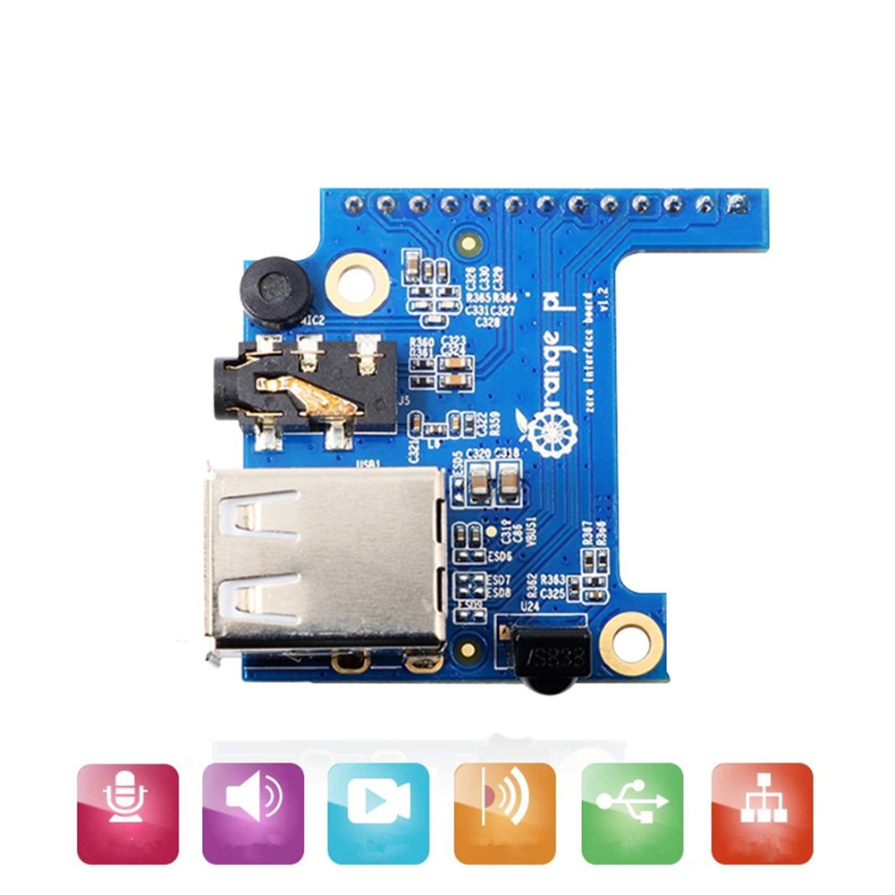 Specialized Expansion Board for Orange Pi Zero/ Plus/Plus2PC IO Microphone USB V