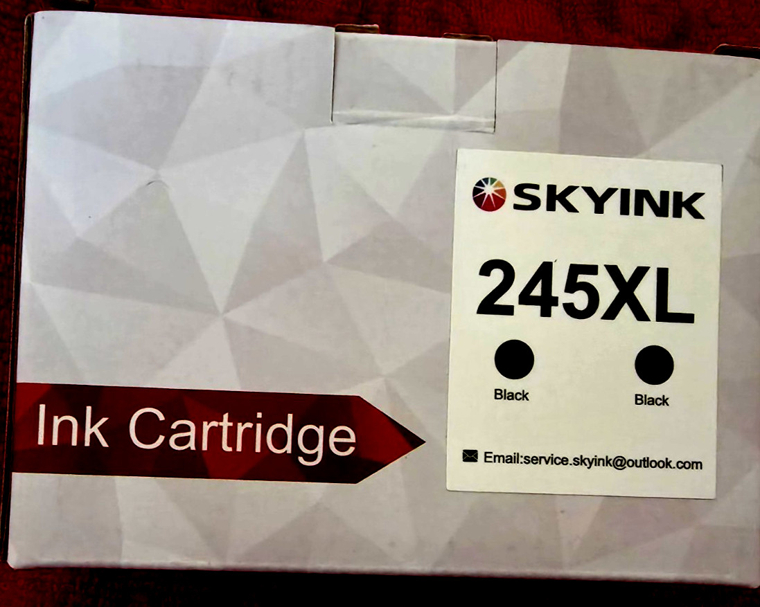 NIB Skyink In Cartridges Black 245XL 2 pack