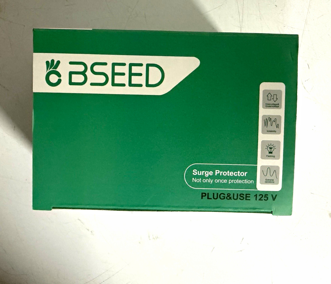 BSEED V009 Plug-In Surge Protector, 1 Outlet, 125V, 15A Input