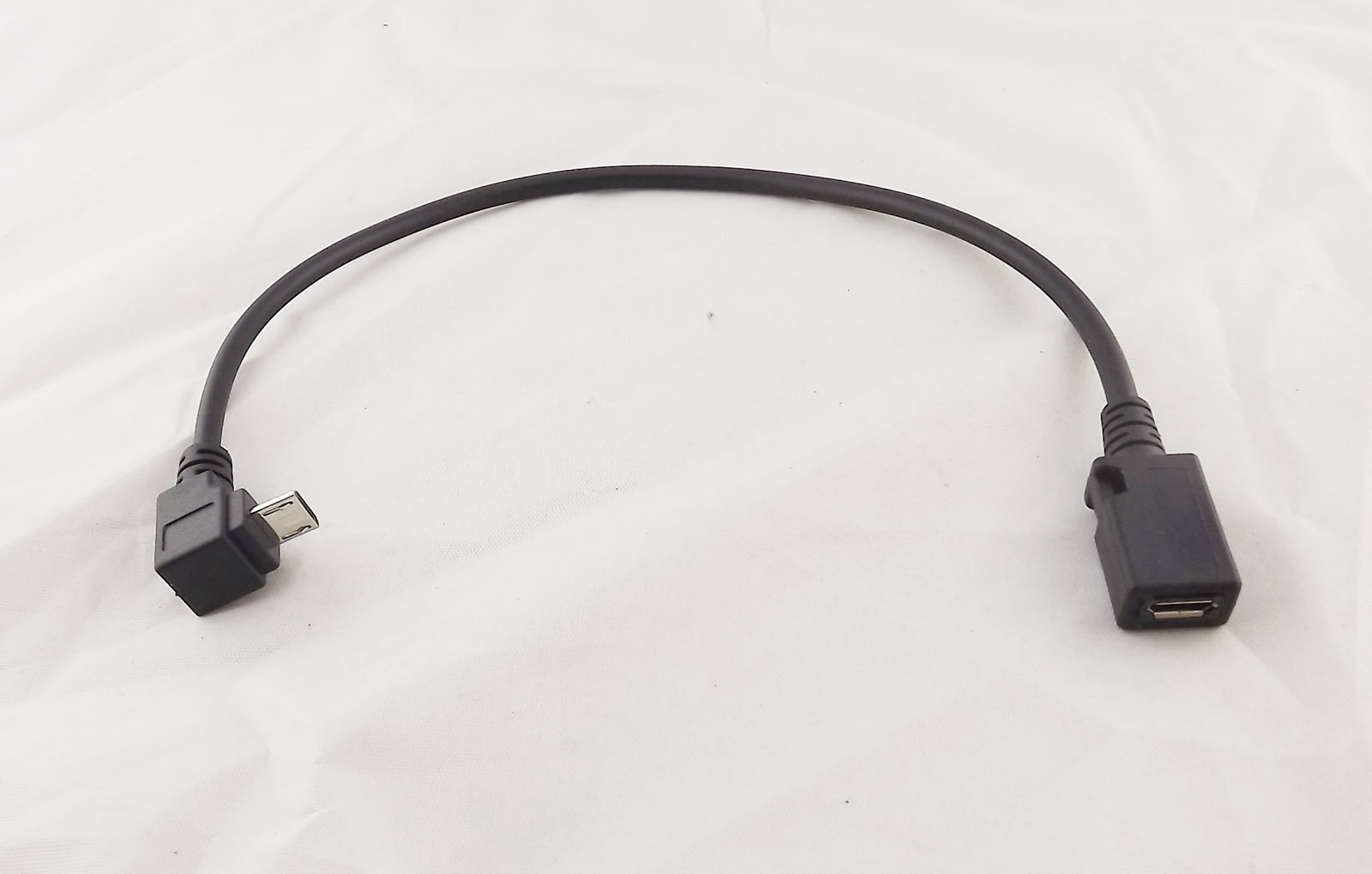 10x Up Direction 90 Degree Angle Micro USB 5 Pin Male To Female Extension Cable