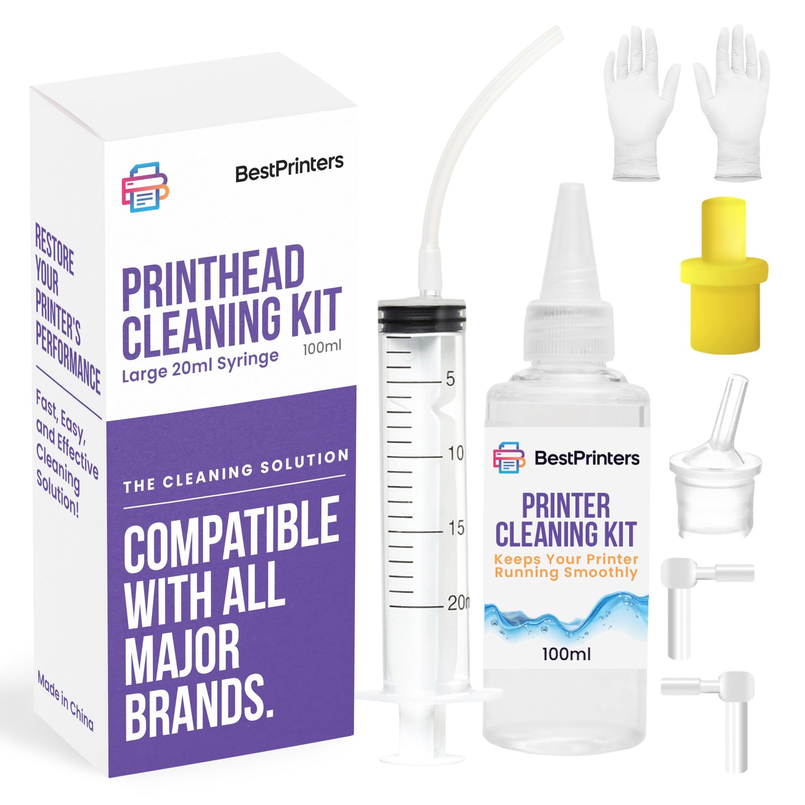 Best Printer Cleaning Kit for Epson, HP | Brother Inkjet Printhead Cleaning K...