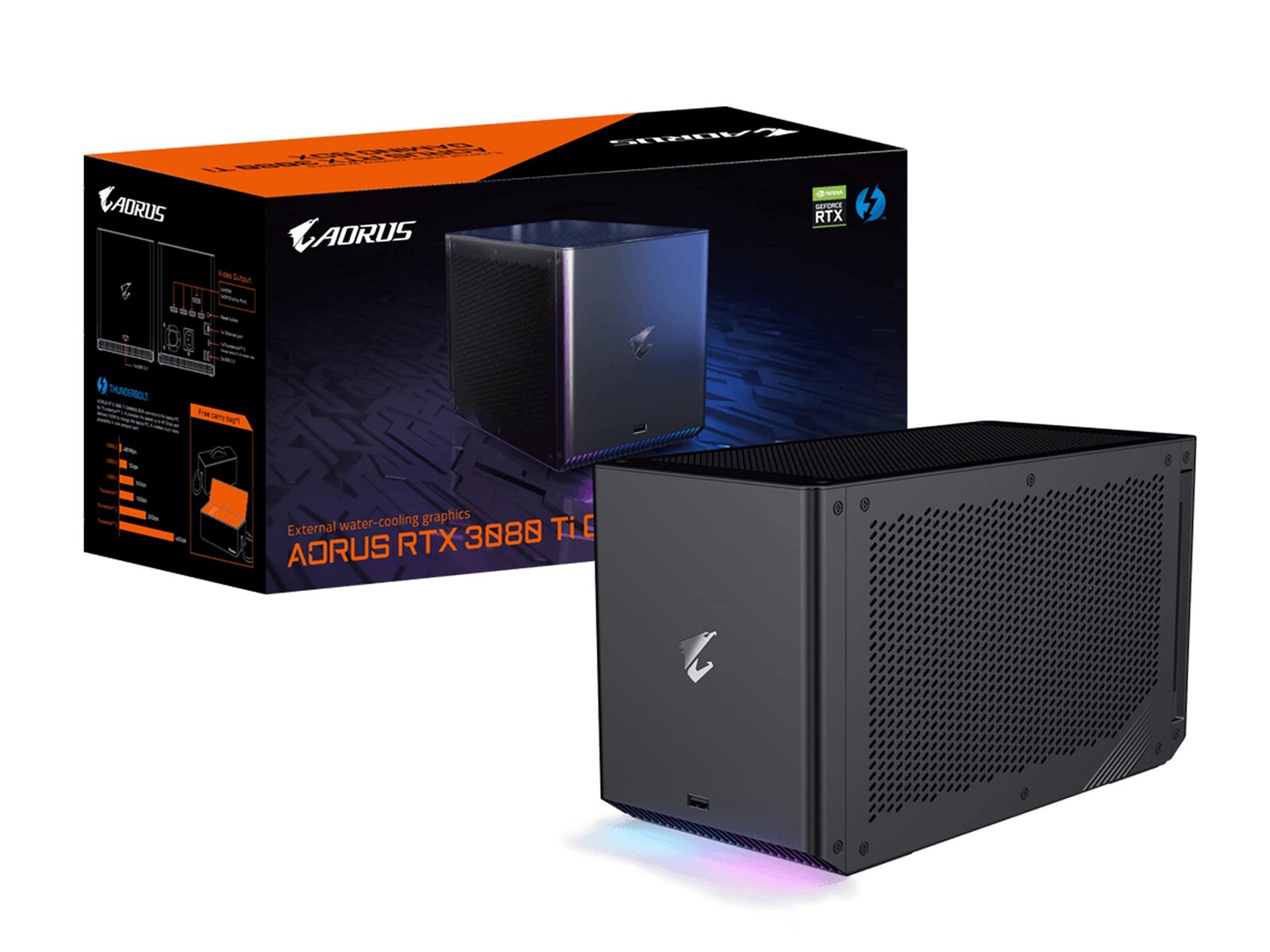 GIGABYTE AORUS RTX 3080 Ti Gaming Box eGPU 64GB GDDR6X