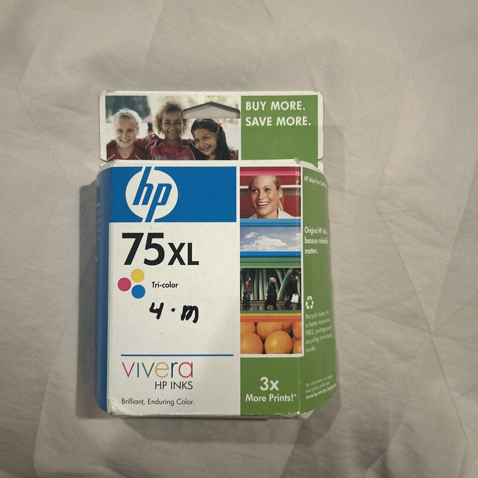 HP 75XL Cyan/Magenta/Yellow Ink Cartridge - CB338WN