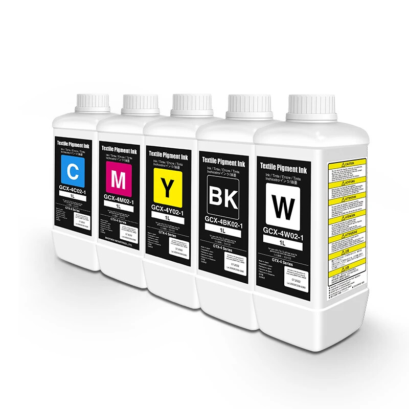 5*1000ML DTG Textile Pigment Ink For Brother GTX GTX Pro GTX600 Printer