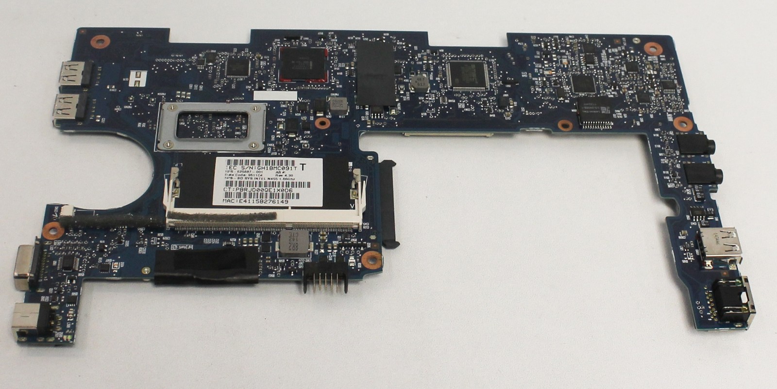 625687-001 HP System Board (MotherBoard) Intel N455 1.66ghz "GRADE A"