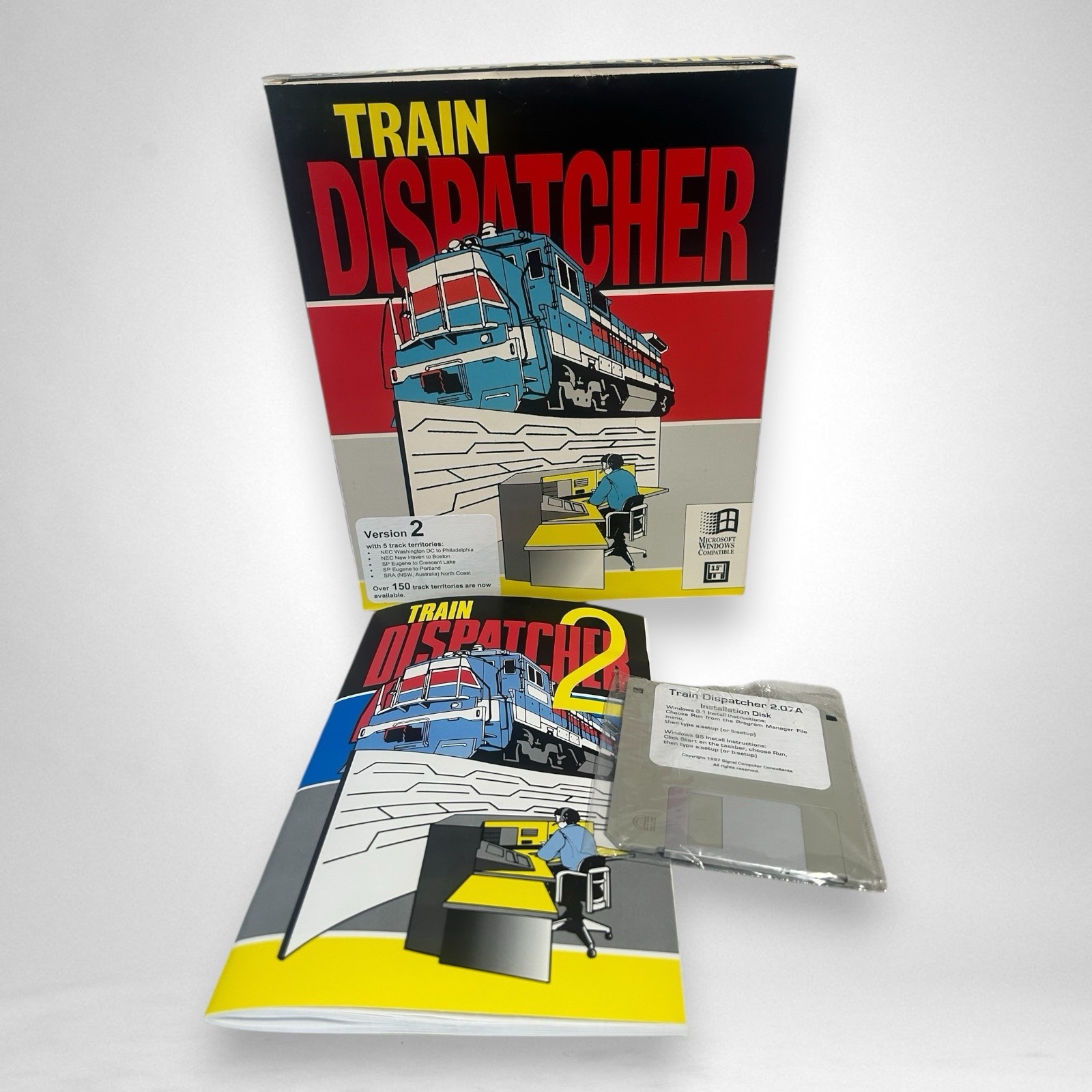 Train Dispatcher Version 2 Floppy Disc PC Game Windows