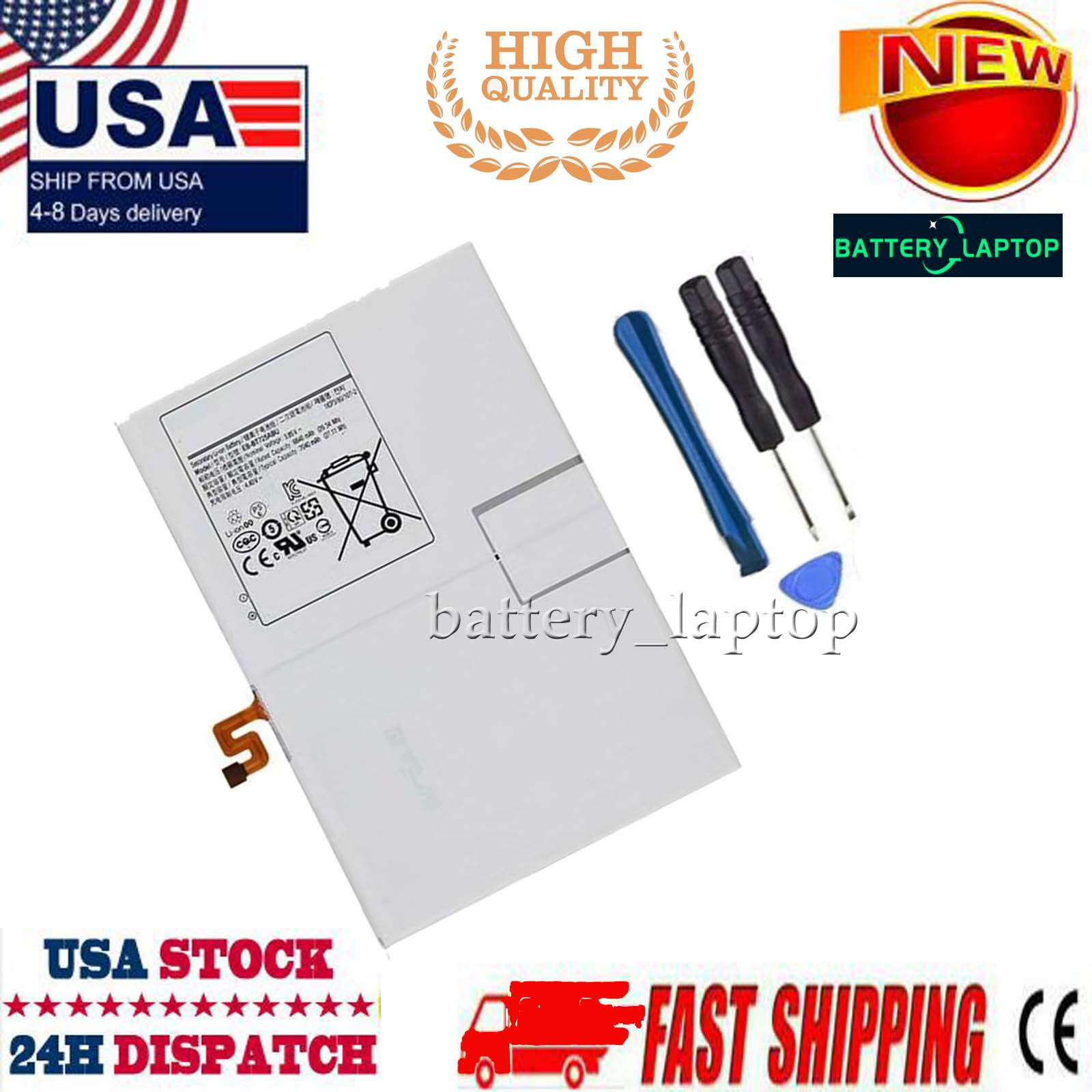 Battery For Samsung Galaxy Tab S5e 10.5” SM-T720 T725 EB-BT725ABU GH43-04928A