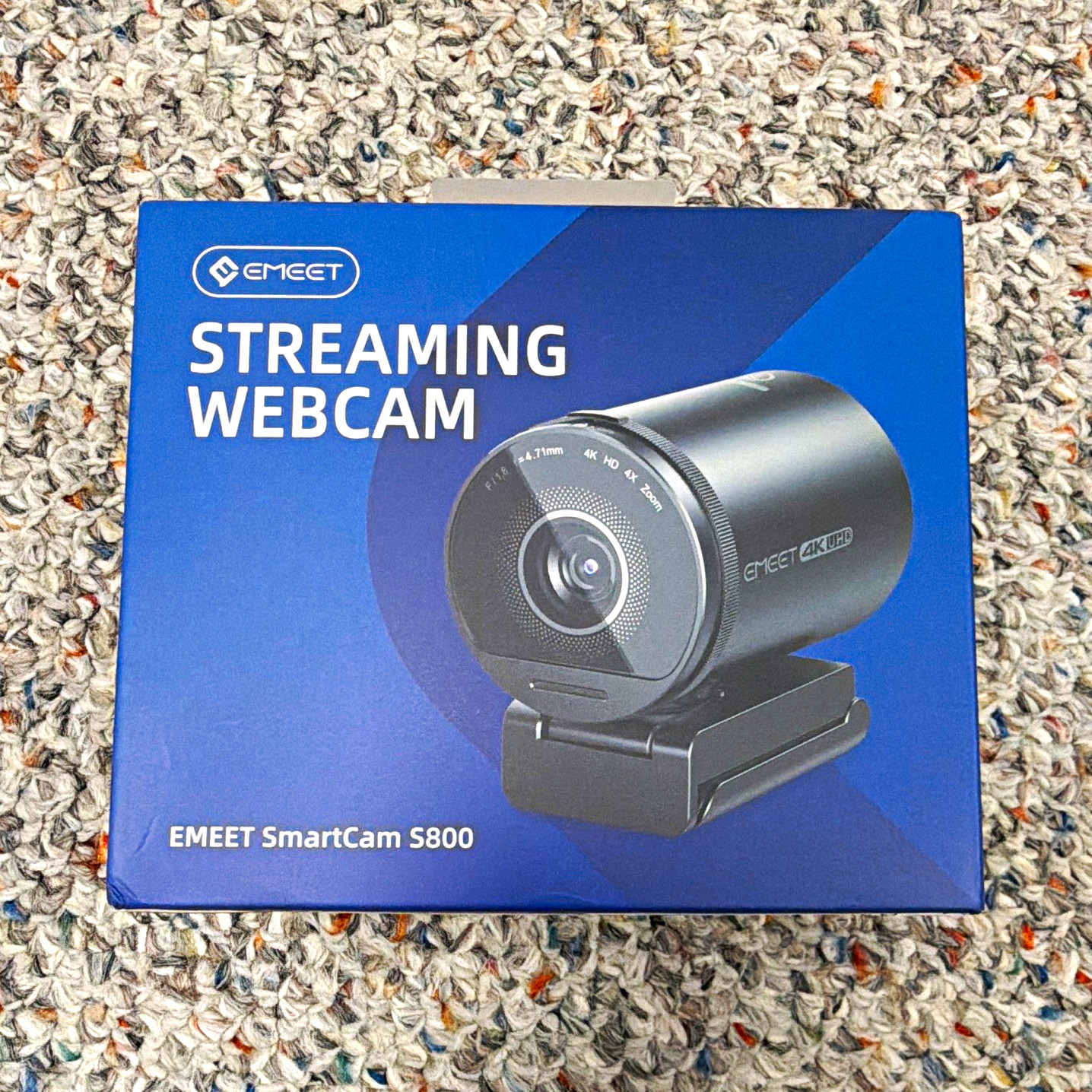 EMEET SmartCam S800 High Definition Streaming Webcam Camera, Black