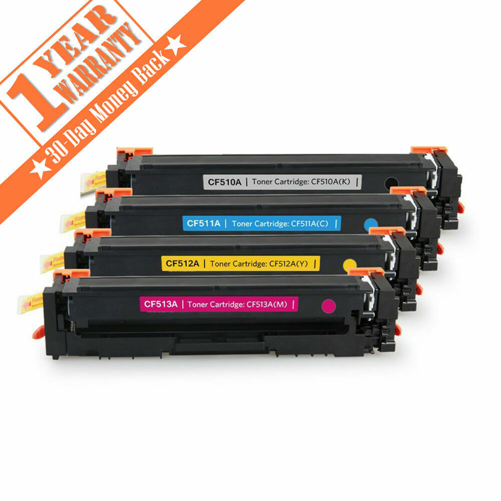 4pk CF510A Toner Set for HP 204A Color LaserJet Pro MFP M180nw M181fw M154nw