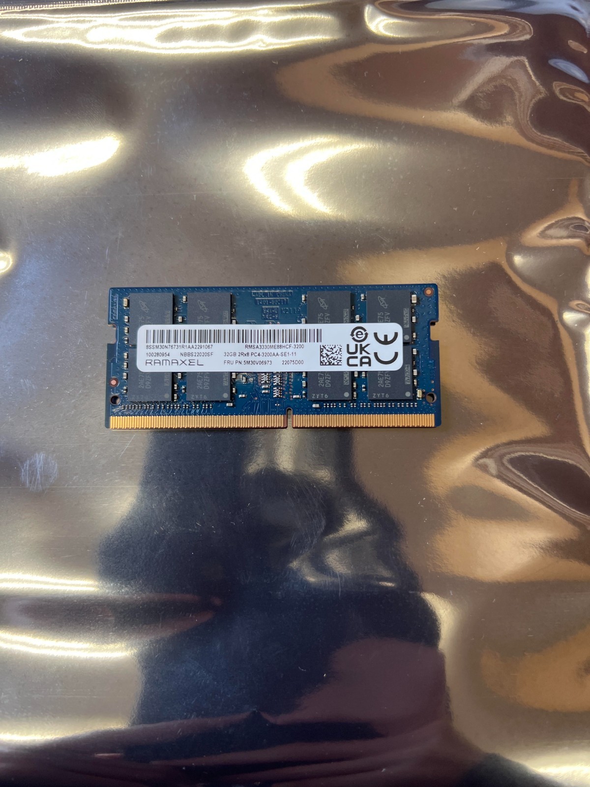 LENOVO RAMAXEL 32GB DDR4 3200 Laptop SODIMM RAM 2Rx8 PC4-25600 260pin