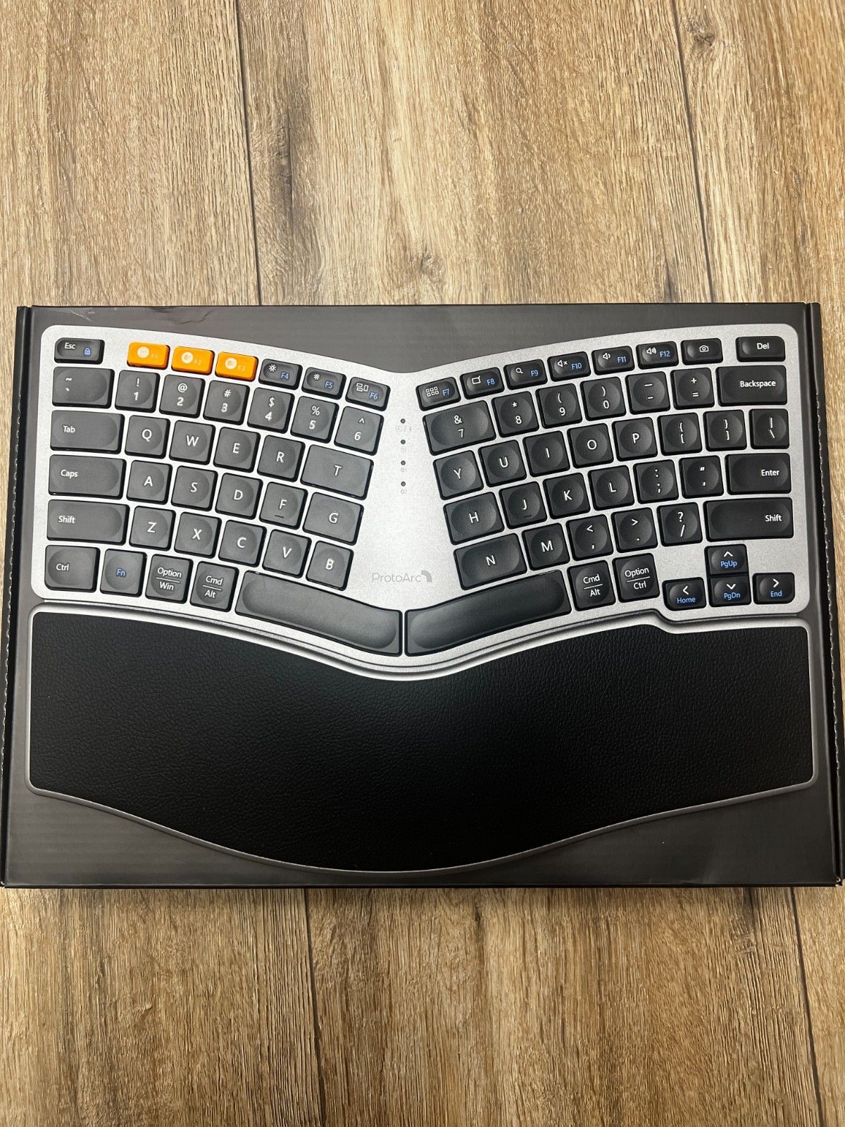 ProtoArc EK04 Mini Compact Wireless Ergonomic Keyboard - Space Gray New