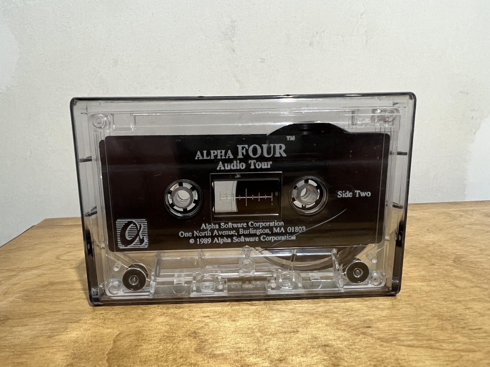 Alpha FOUR Audio Tour Cassette Tape Alpha Software Corporation 1989 Burlington