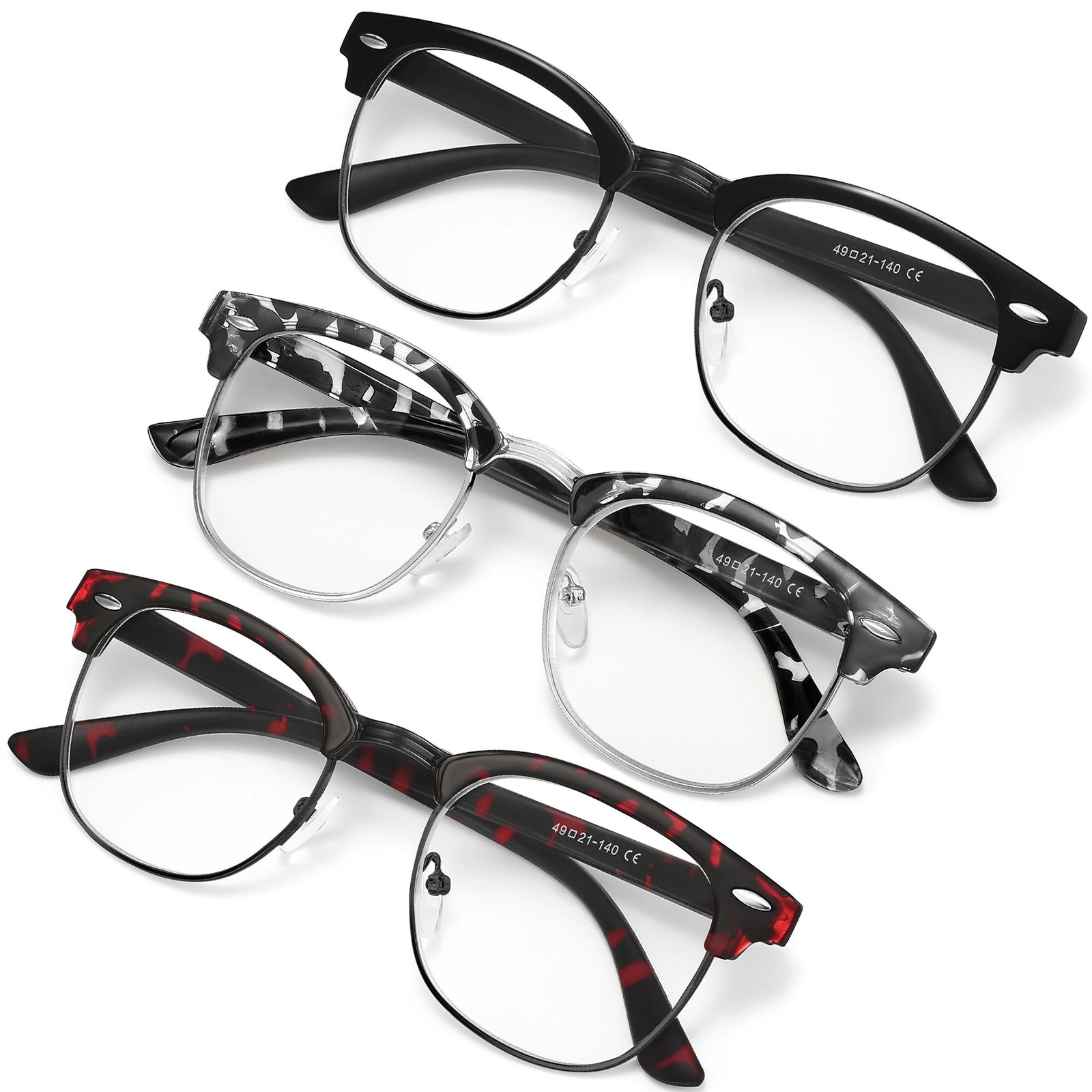 racico Computer Blue Light Blocking Glasses Blue Light Glasses Men Women, Ant...