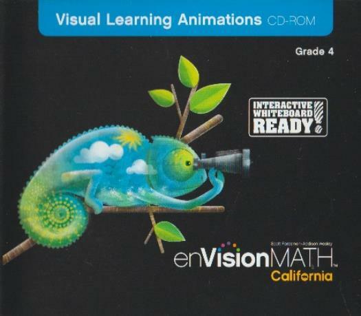 EnVision Math: Visual Learning Animations Grade 4 PC MAC CD mathematics audio +
