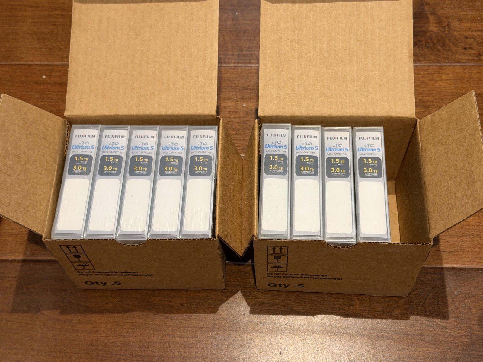 NEW SEALED FUJIFILM LTO FB UL-5 Ultrium Data Tape 1.5TB Backup (9 pcs as lot)