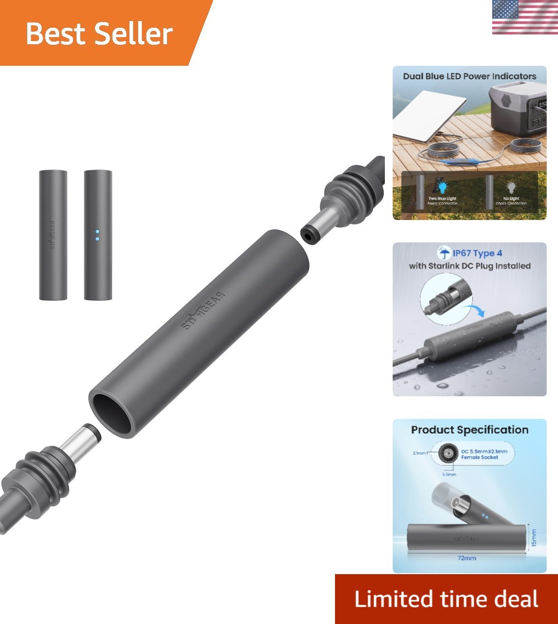 Extend Your Starlink Mini Signal with Weatherproof DC Power Coupler – Easy Setup