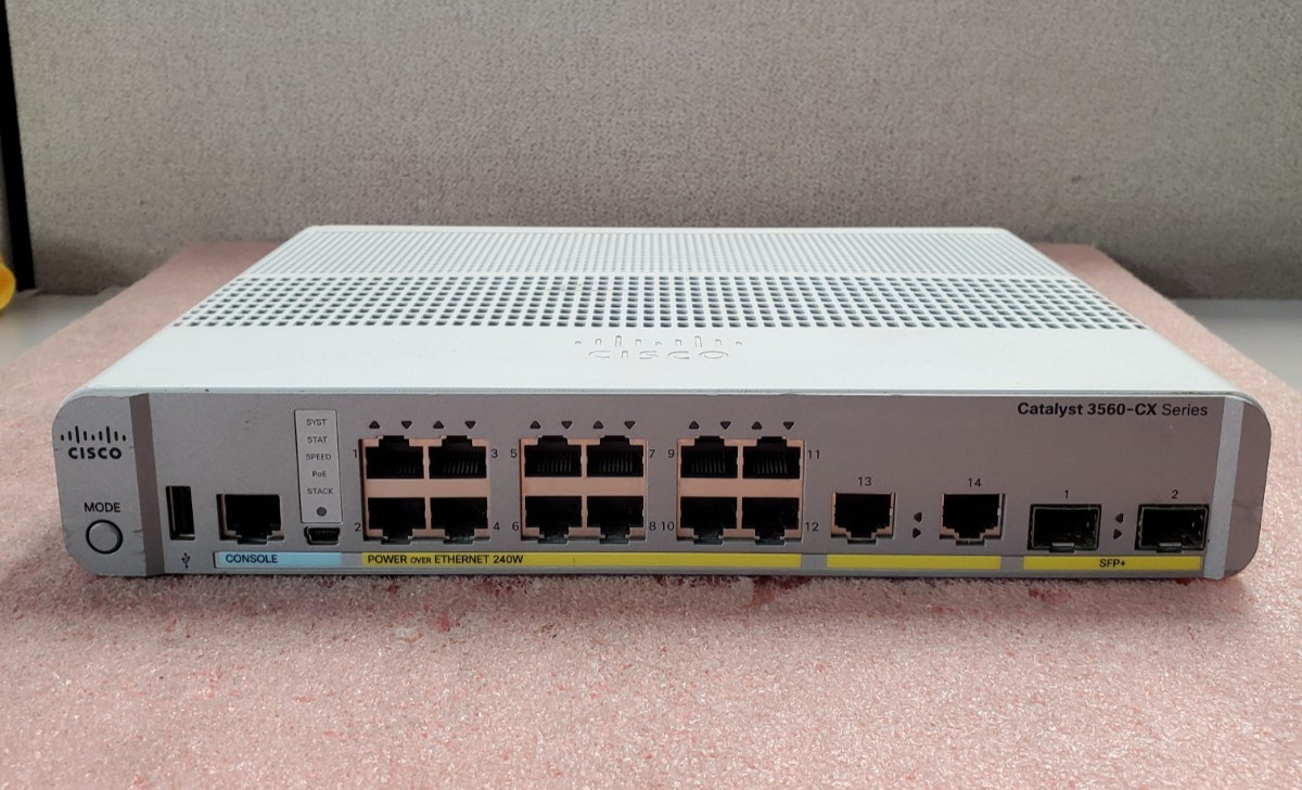 Cisco Catalyst 3560-CX Series WS-C3560CX-12PD-S Ethernet Switch | C1843