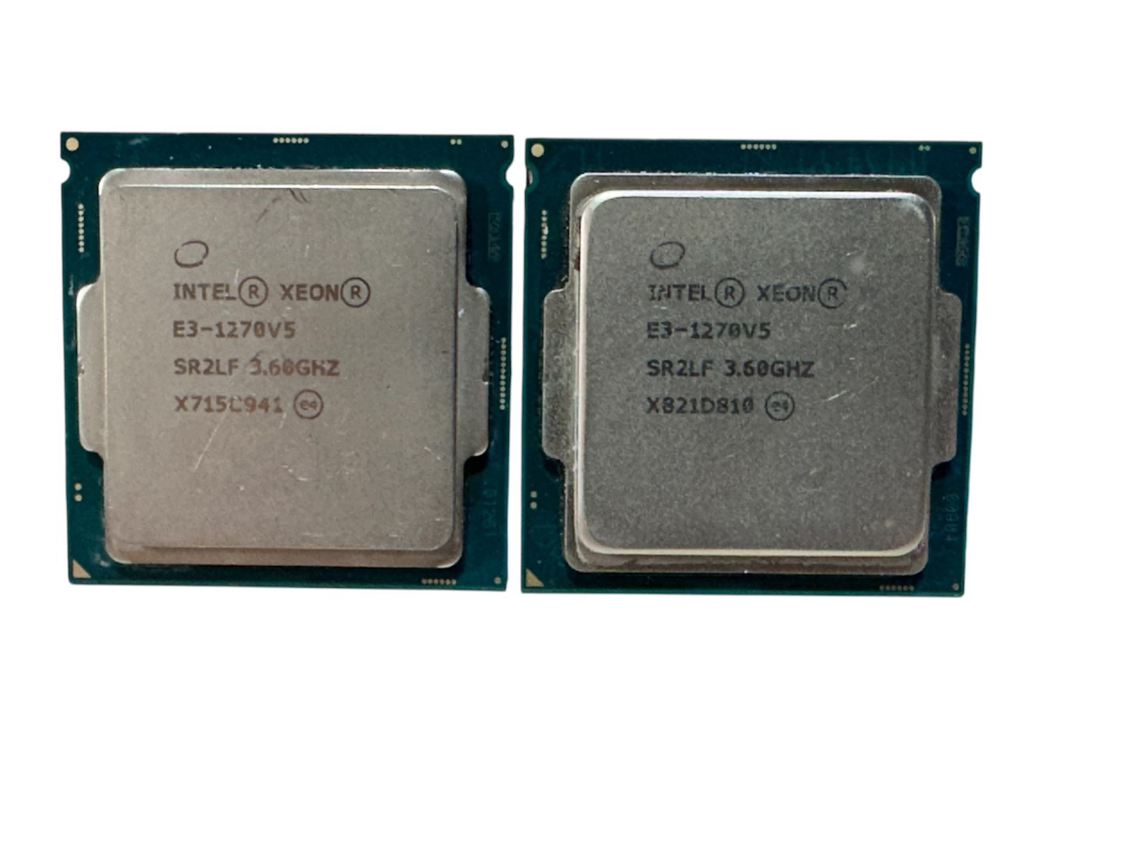 LOT OF 2:  INTEL XEON SR2LFE3-1270 v5 QUAD CORE 3.6GHz 8MB LGA1151 CPU - USED