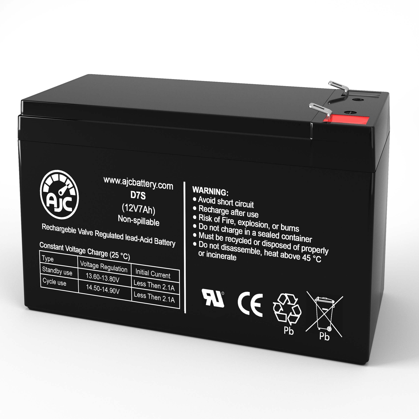 AJC Battery Compatible with Minuteman E750RM2U 12V 7Ah UPS Battery