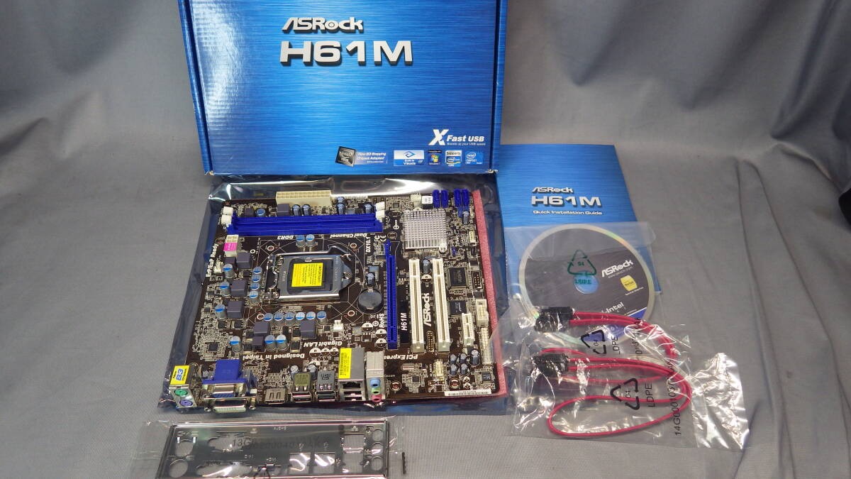 ASRock H61M REV1.02 M-ATX Motherboard 2nd Gen Mint