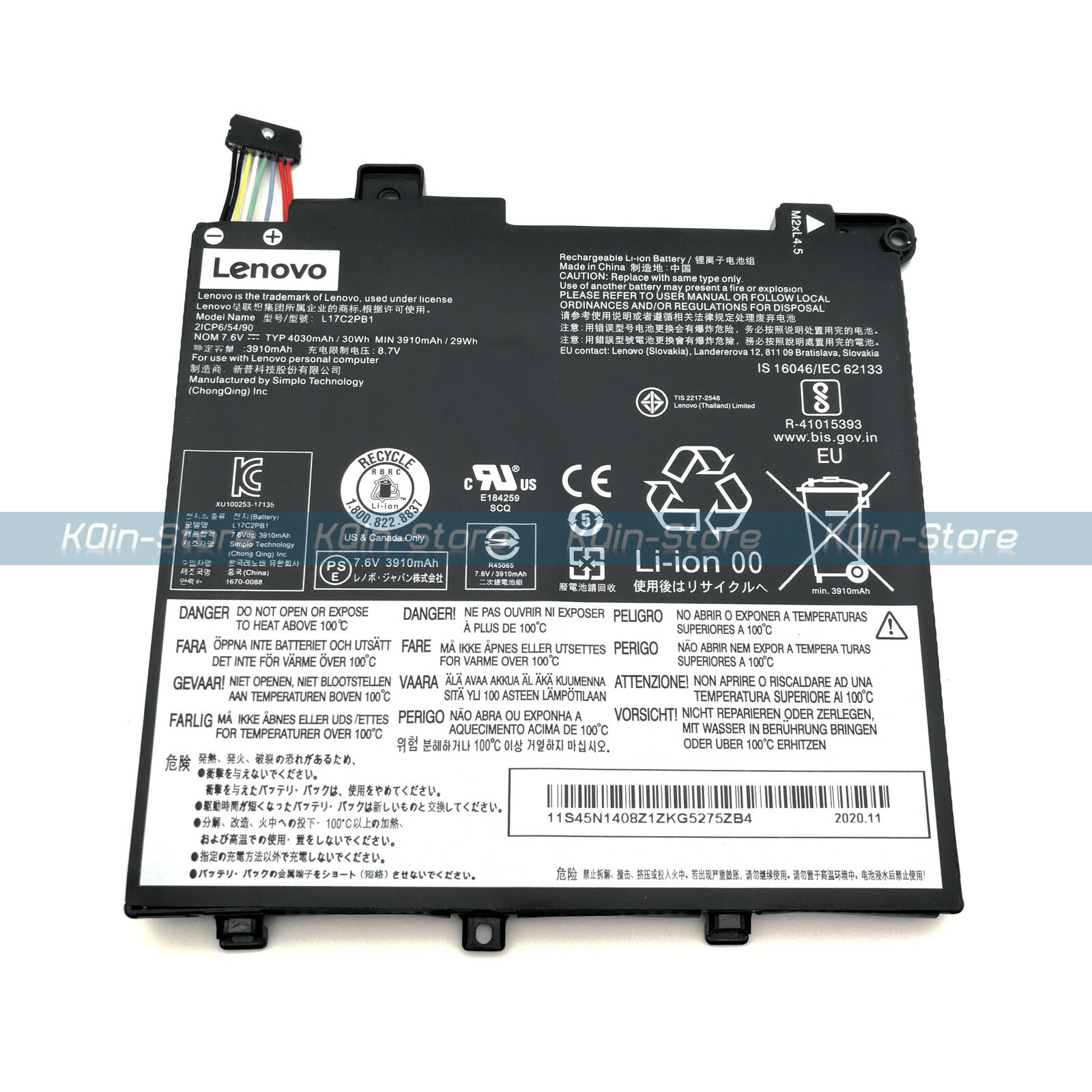 Genuine L17C2PB2 L17M2PB1 L17L2PB1 OEM Battery for Lenovo V330-14ARR V330-14IKB