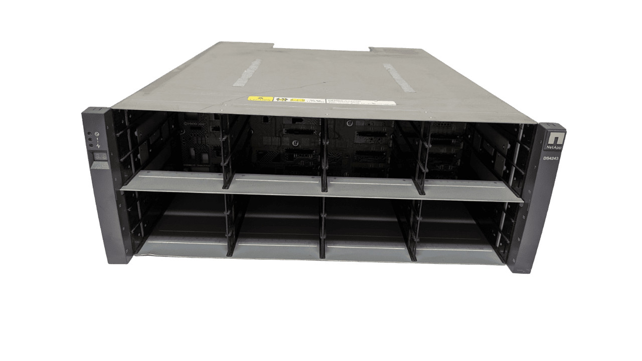 NetApp 4U NAJ-0801 24x 3.5" IOM 6 Storage Array / No Trays / 2x 580w PSU