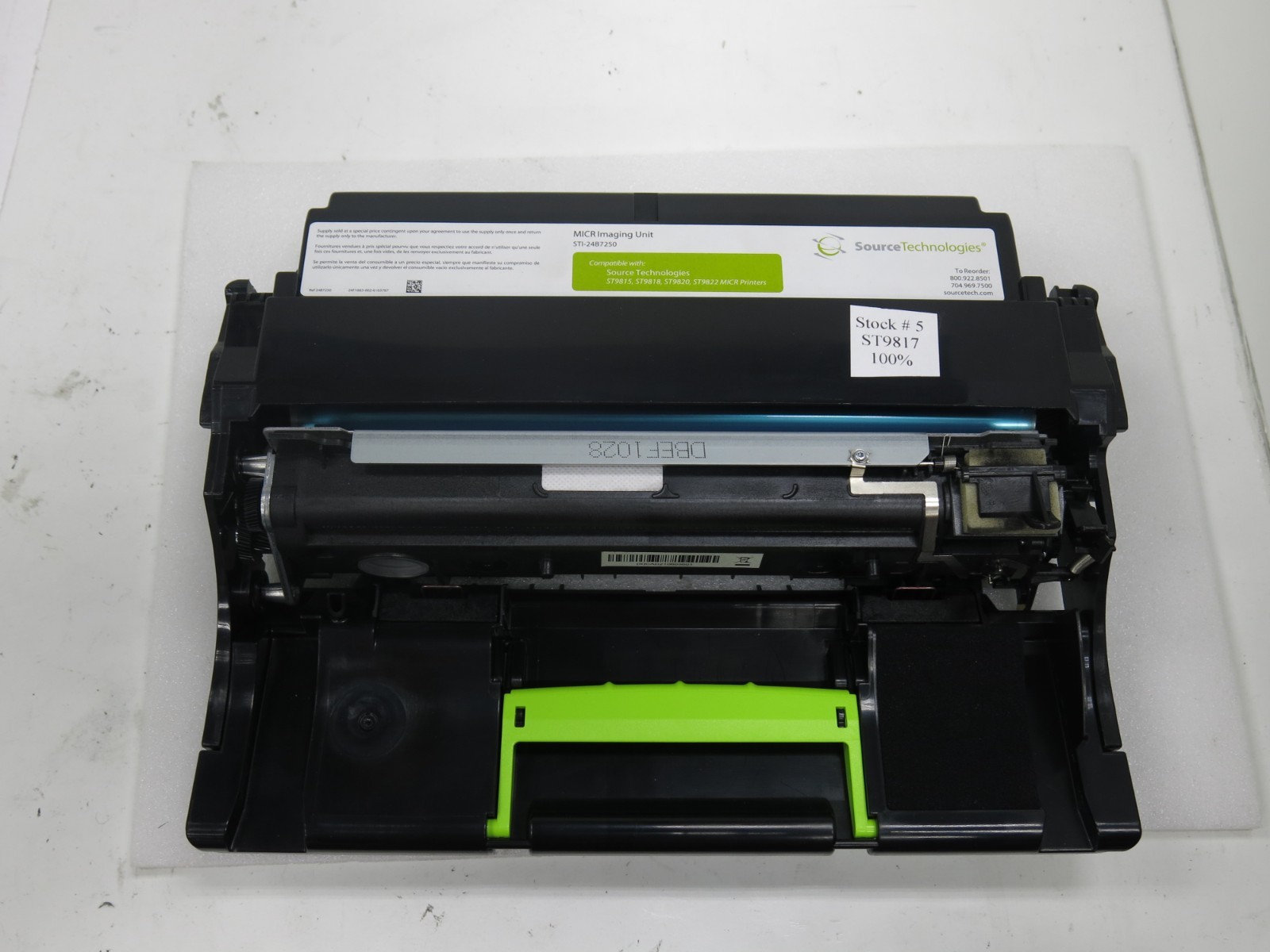 Genuine Source Technologies STI-24B7250 MICR Imaging Unit ST9822 ST9821 ST9817