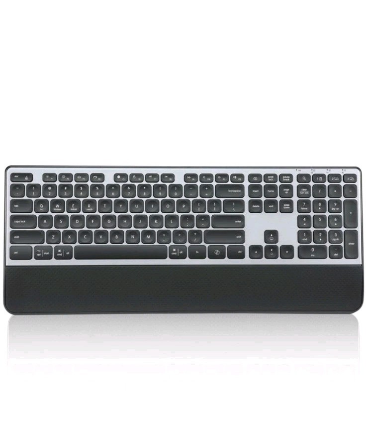 CITLLA Wireless Keyboard, Rechargeable Full Size Multi-Device, Bluetooth Backlit