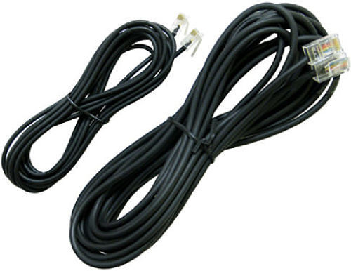 Polycom Soundstation 2 Conference Phone Saucer Line Cords Cables Wires Black NEW