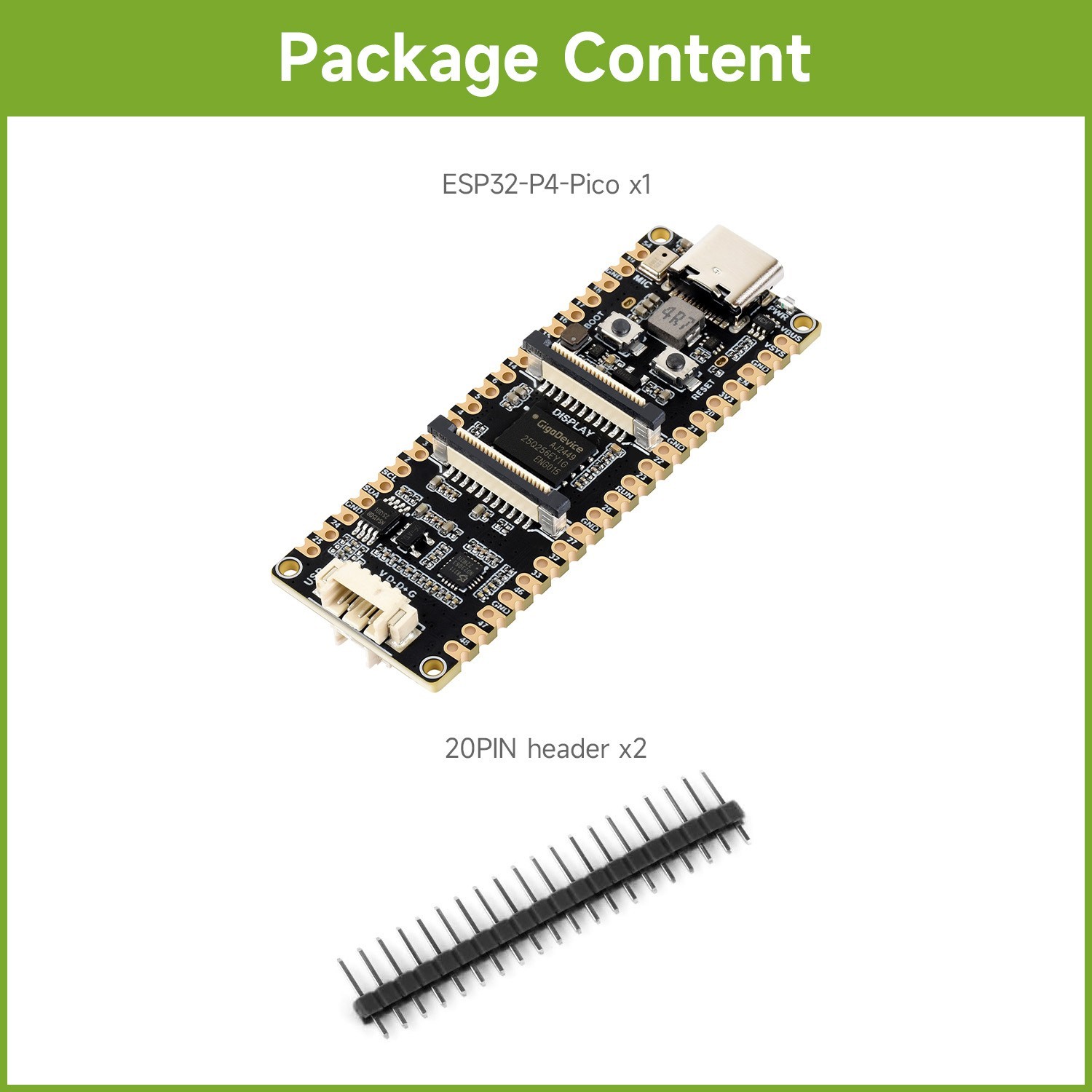 Waveshare ESP32-P4-Pico High-Performance Development Board, Based On ESP32-P4