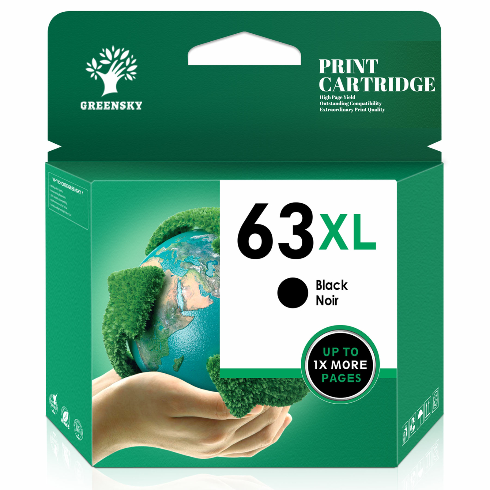 63XL Black & Color Ink cartridges For HP Officejet 3830 3831 4650 All-in-One