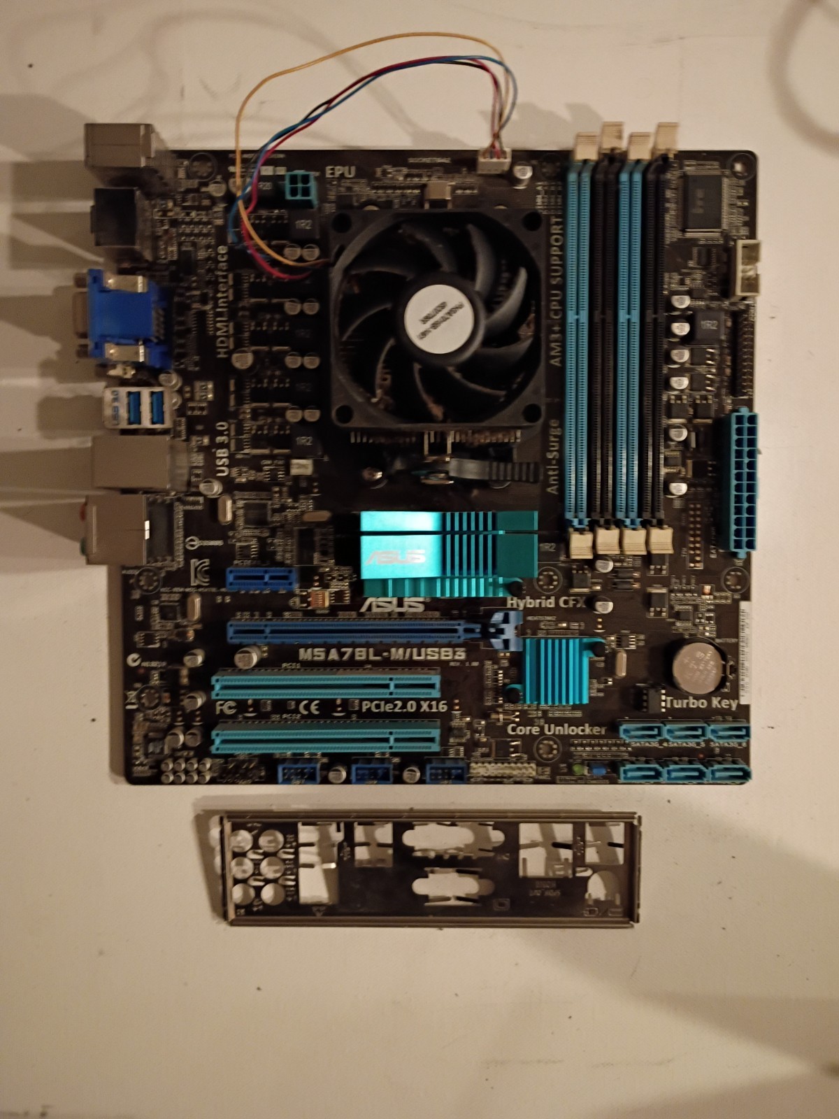 ASUS M5A78L-M/USB3 Socket AM3+ Motherboard AMD FX-8320E AMD FX6300 included