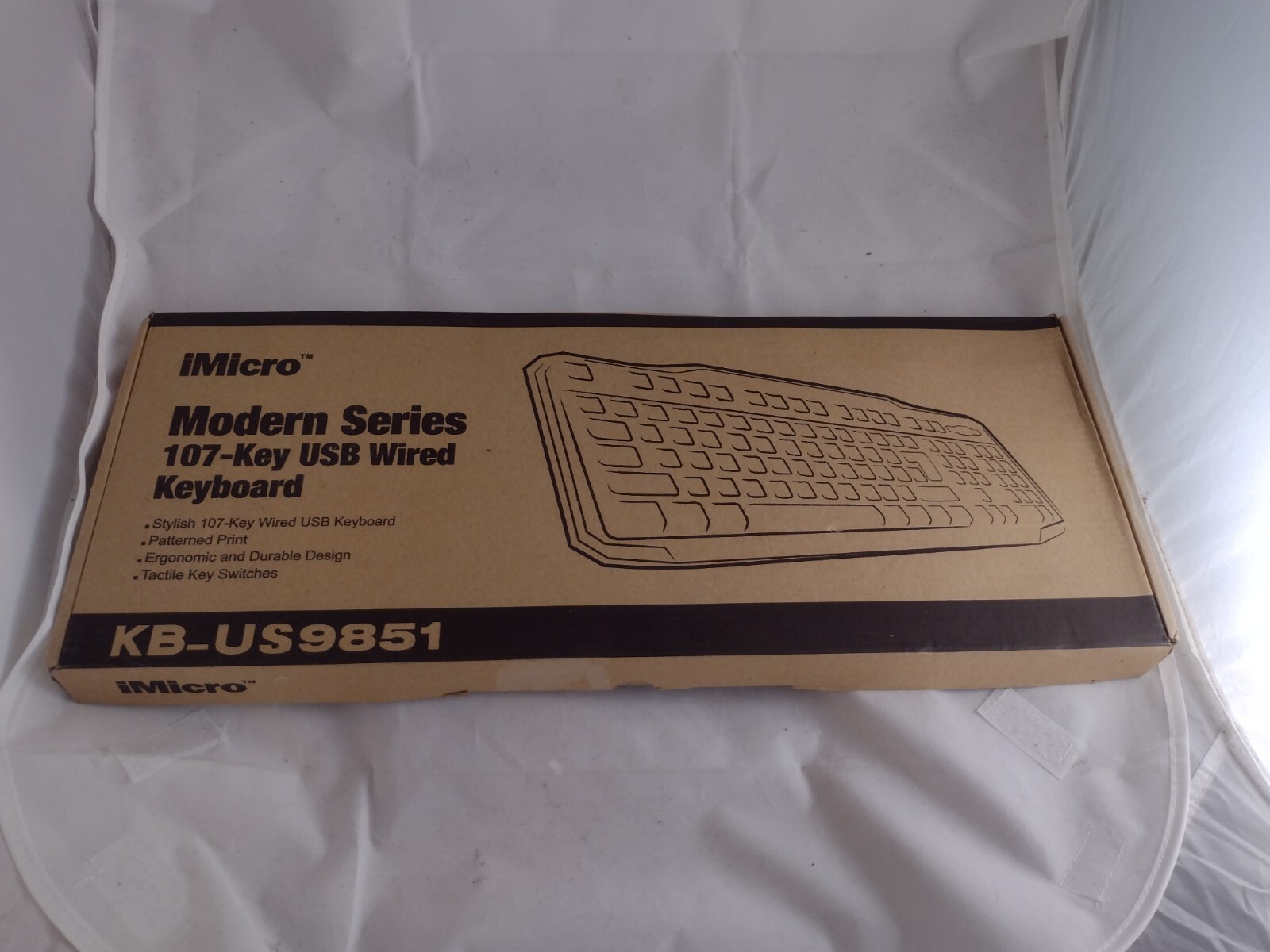 New iMicro KB-US9851 107-Key Wired USB Keyboard English