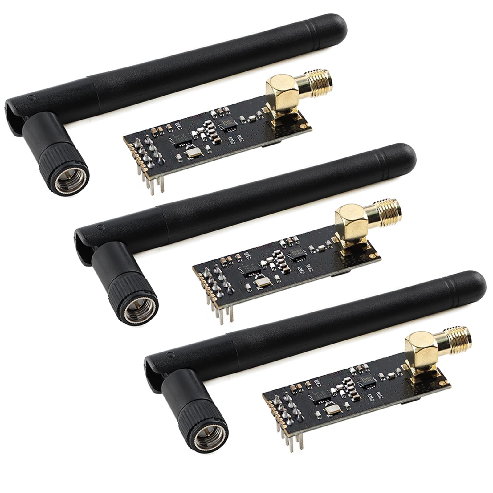 3Pcs NRF24L01 PA LNA Wireless Transceiver Module 1100m Long Range 2.4GHz High Po