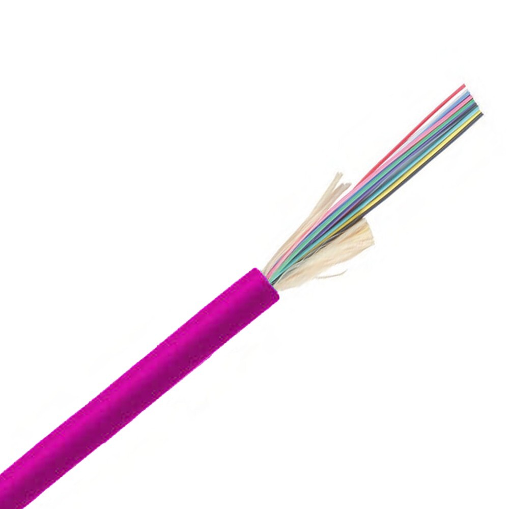Indoor/Outdoor 12-Strand Multimode OM4 Fiber Optic Cable - Custom Cuts Per 1ft