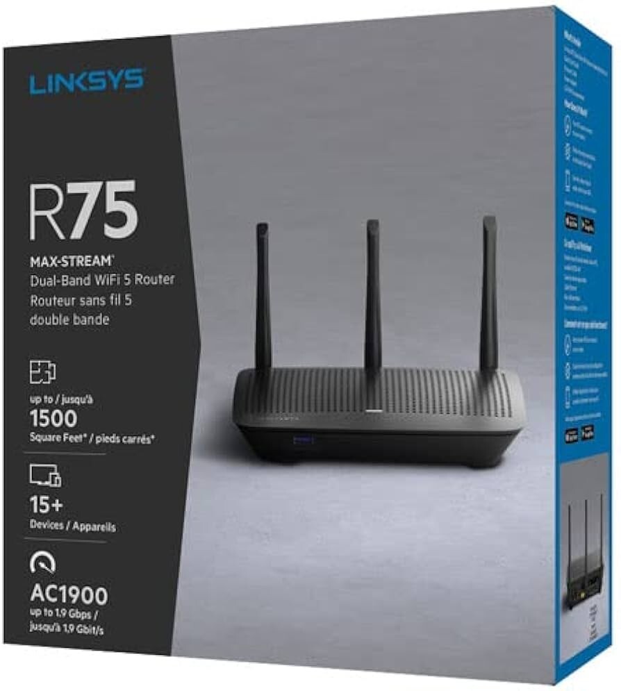 Linksys EA7500V3 Dual-Band Wi-Fi Router R75 Max-Stream AC1900 OPEN BOX BRAND NEW