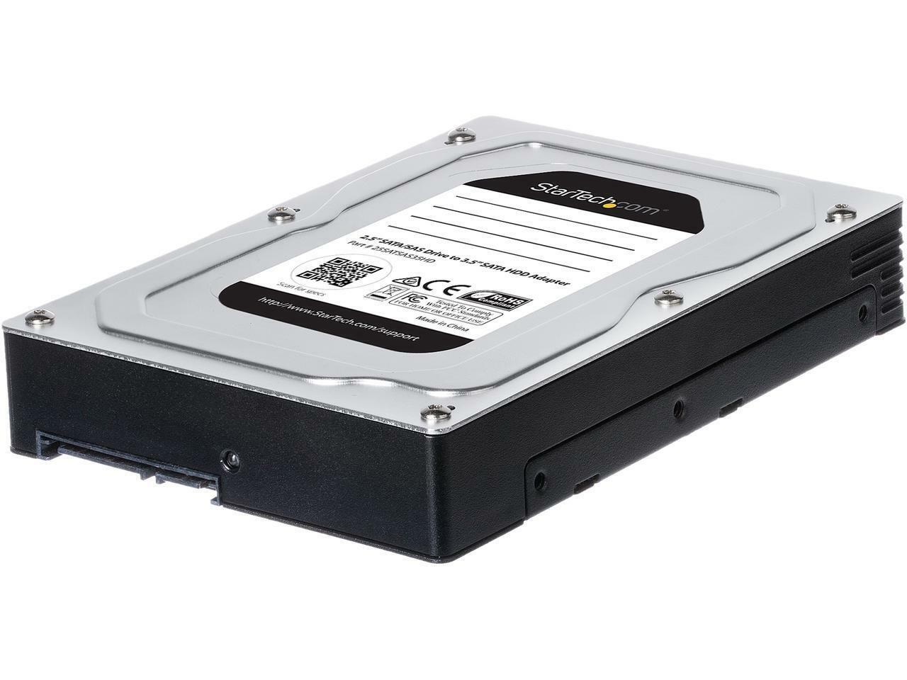 StarTech 25SATSAS35HD 2.5" to 3.5" Hard Drive Adapter - For SATA and SAS SSDs/HD