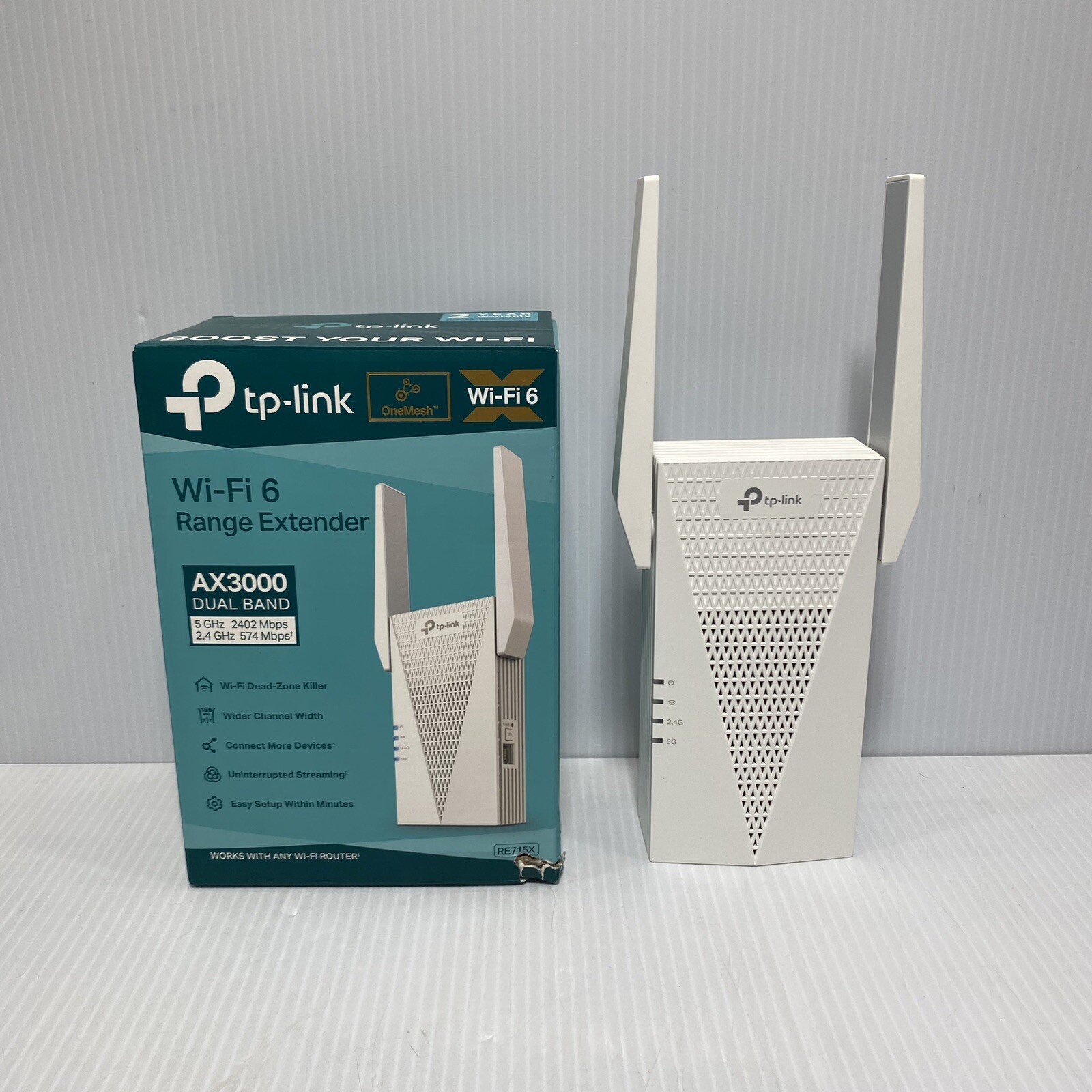 TP-Link AX3000 WiFi 6 Range Extender, PCMag Editor's Choice, Dual Band RE715X