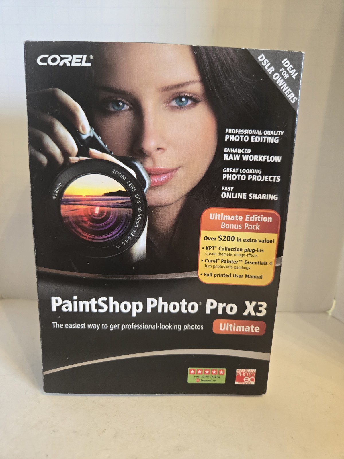 Corel PaintShop Photo Pro X3 Ultimate Windows Photo Editing Software New Sealed