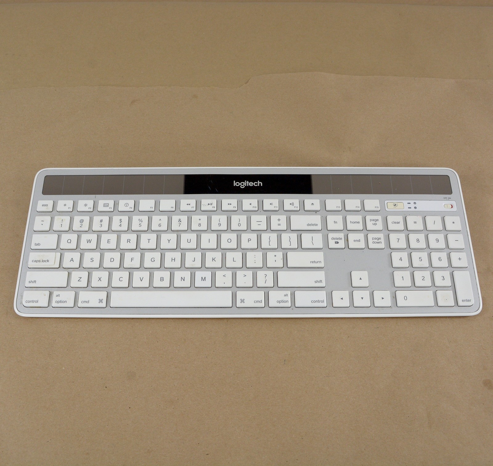 Logitech K750 Mac Solar Wireless Keyboard Silver USB Unifying Receiver Dongle