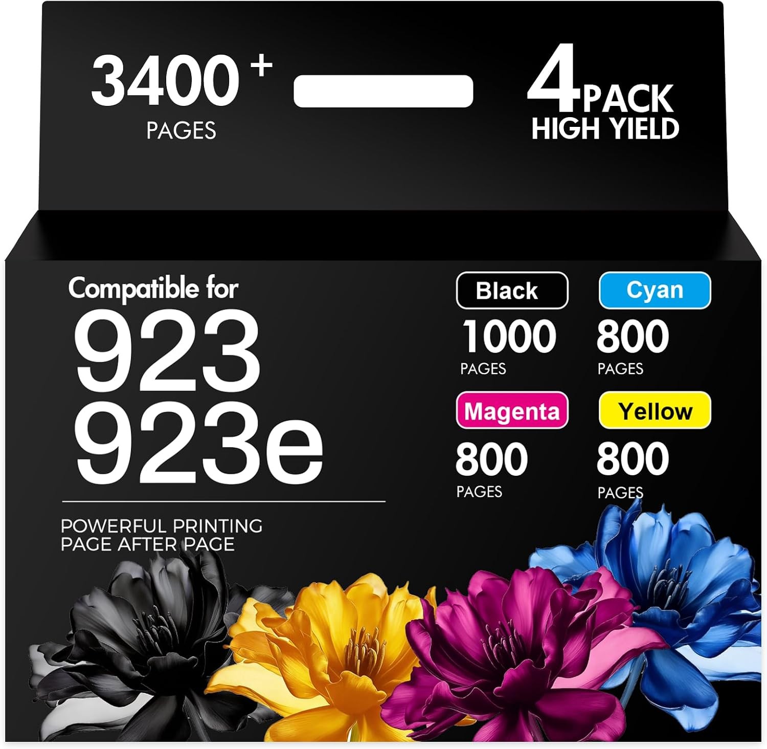 923XL Ink Cartridge for HP OfficeJet Pro 8120 8122 8124 8125 8130 8132 8134-8139