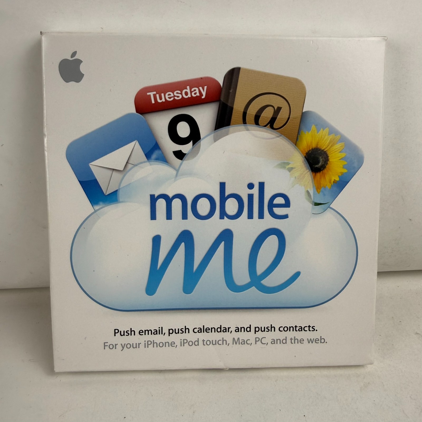 Vintage Apple MobileMe Retail Software Box 20GB Push Email Calendar Mac OS X