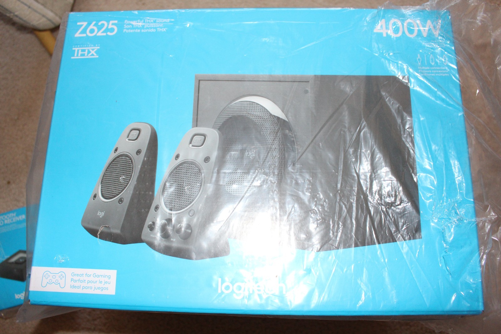 Logitech Z625 Speaker 400W Z625 Powerful THX Sound System 2.1 with Optical Input