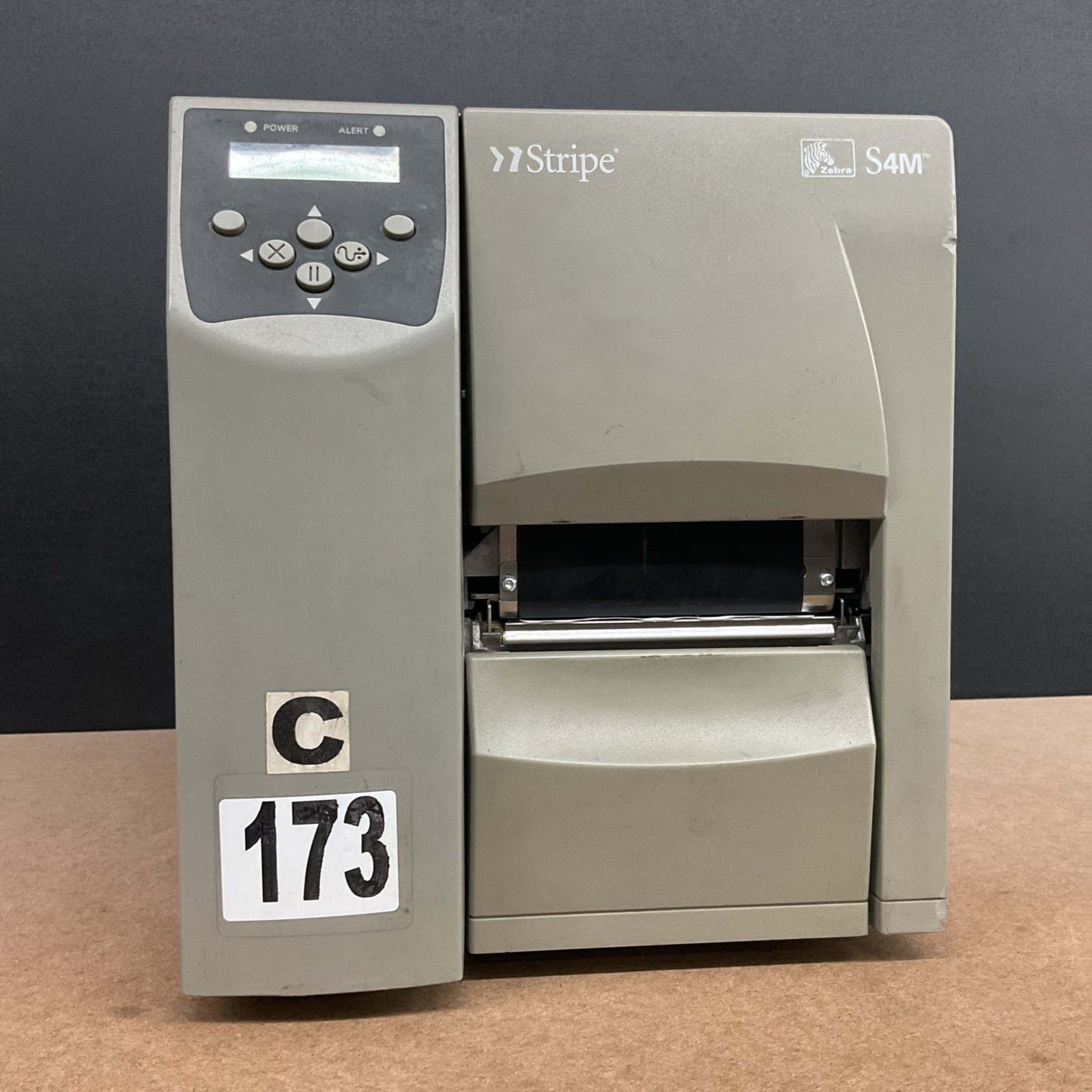 Zebra S4M Stripe Thermal Label Barcode Printer - Powers On ( READ )