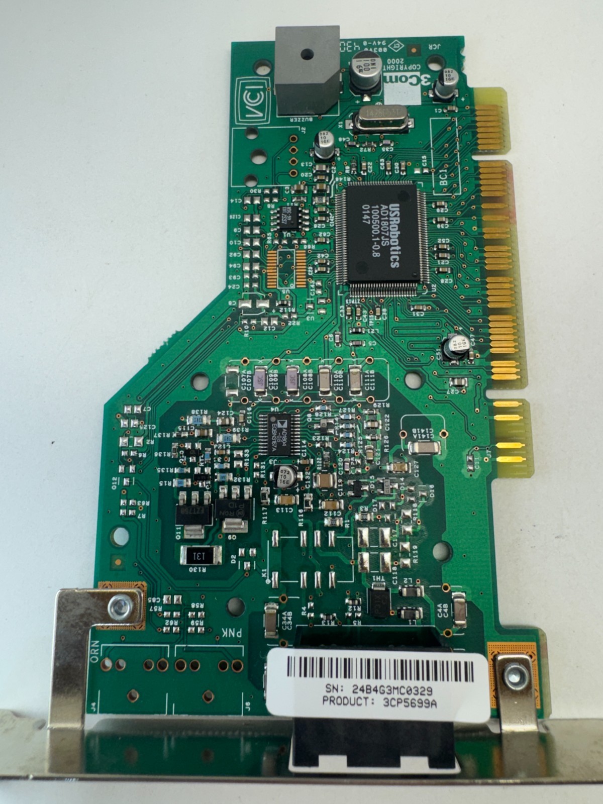 3Com US Robotics 3CP5699A 56K PCI Fax Modem Card RJ11 Line Phone