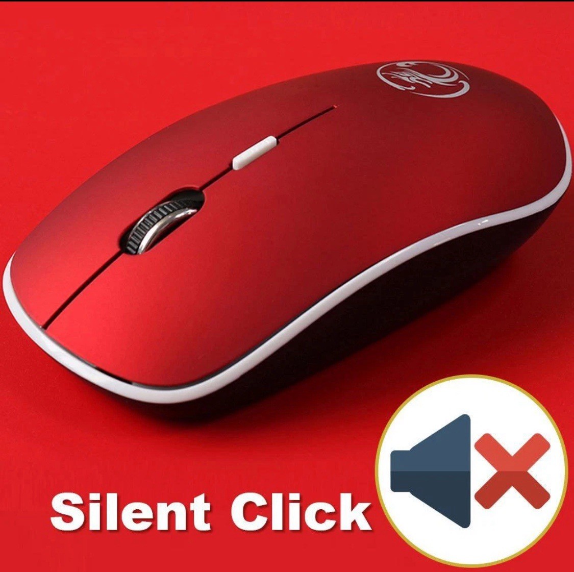 Imice Wireless Mouse Silent Computer Mouse 1600 Dpi Ergonomic Mouse Noiseless