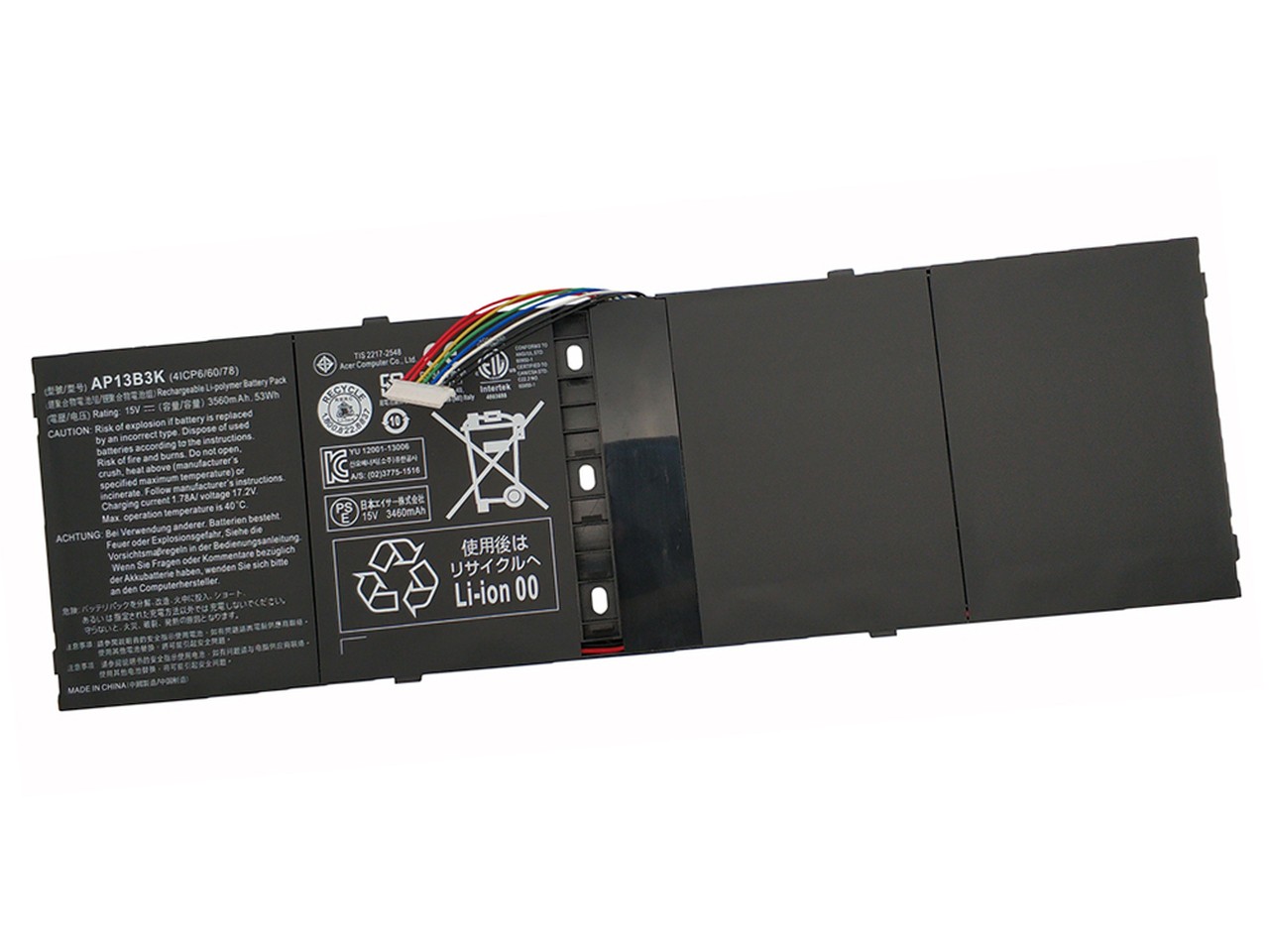 Genuine AP13B3K Battery for Acer Aspire R7 R7-572 R7-572G R7-571 R3-471T 53Wh US