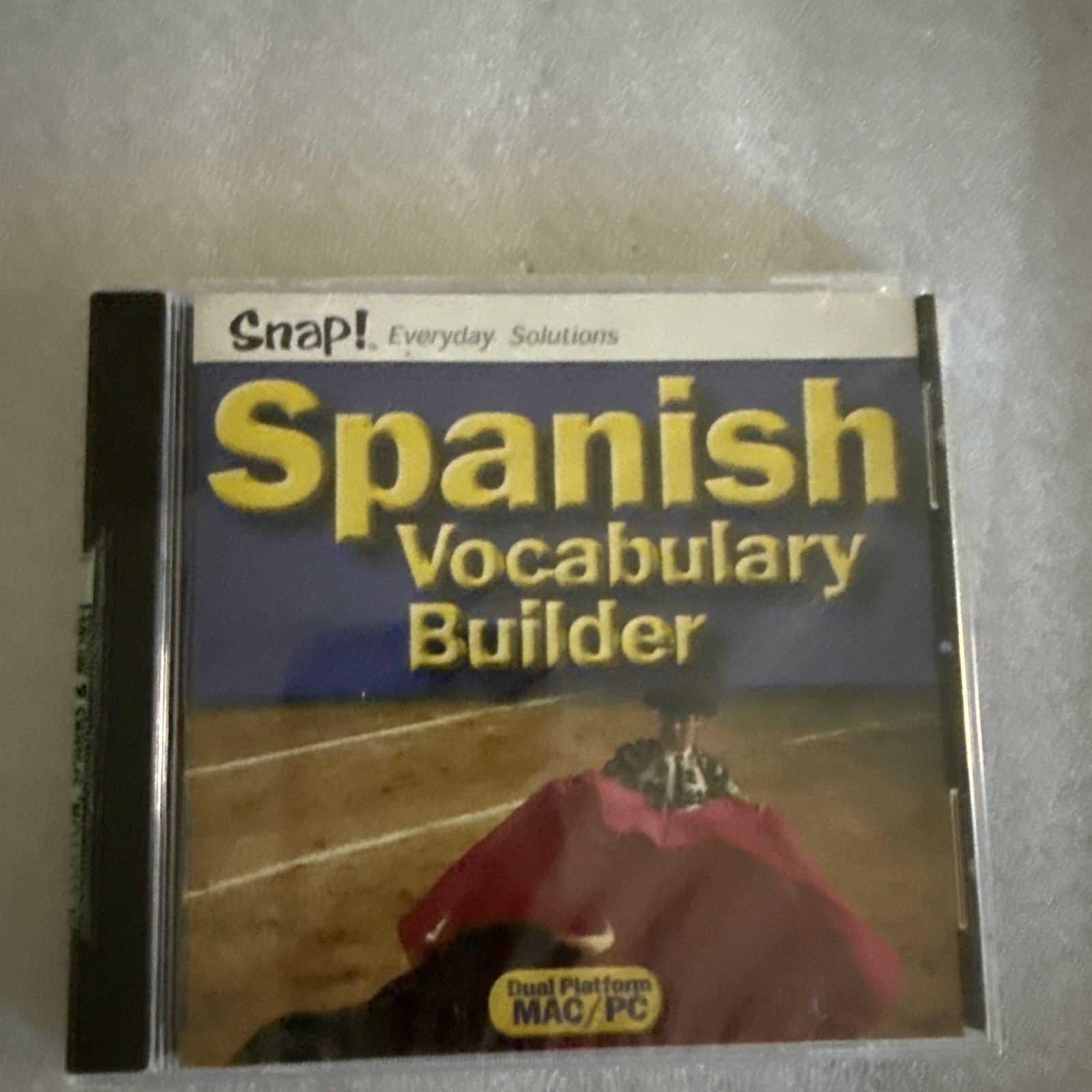Spanish Vocabulary Builder CD-ROM Snap 2001 Mac PC Language Learning New Sealed