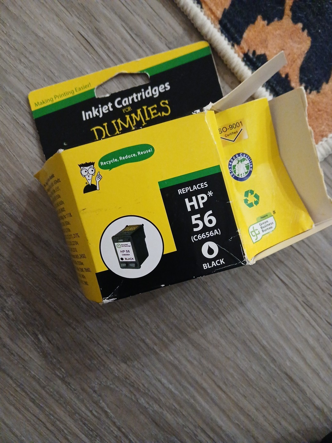 Inkjet Cartridges For Dummies Ink Cartridges Black Replaces HP 56 Best By 03/21
